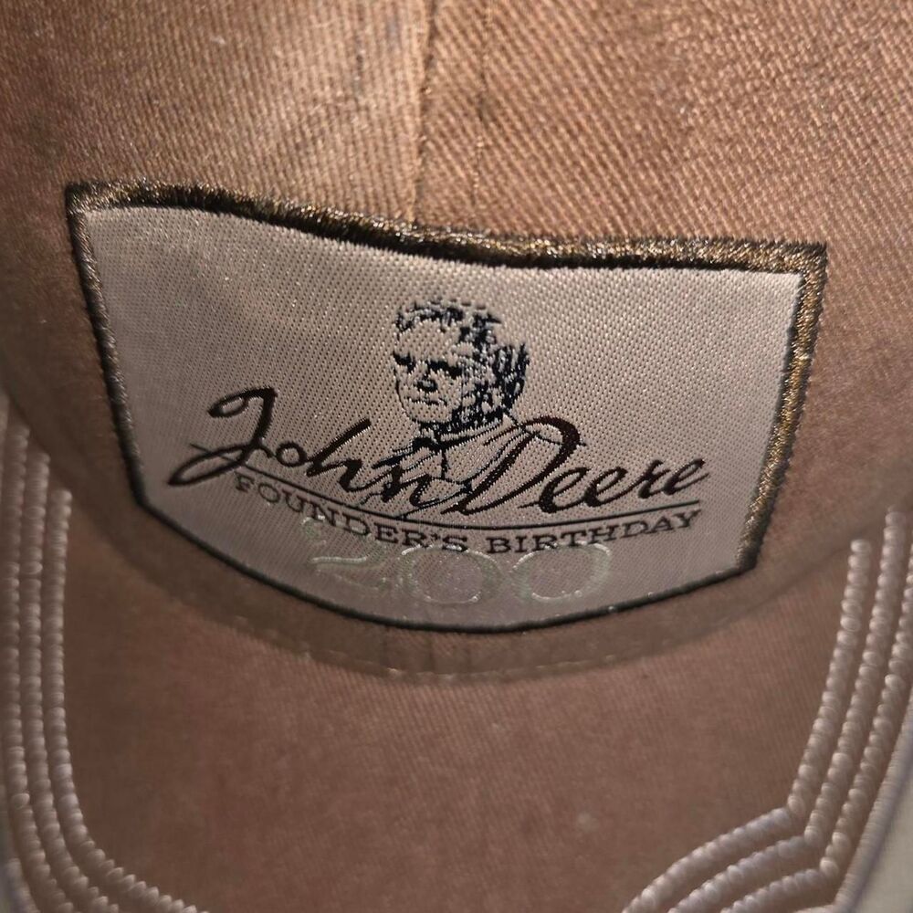 John Deere 2004 200th Birthday Limited Edition Cap Brown -nwt radiation western